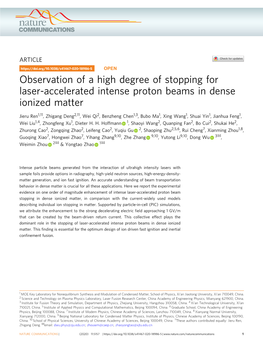 Observation of a High Degree of Stopping for Laser-Accelerated Intense Proton Beams in Dense Ionized Matter