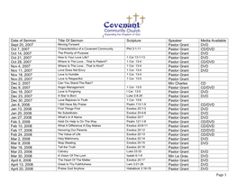 Date of Sermon