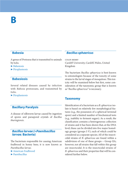 Bacillus Sphaericus Taxonomy