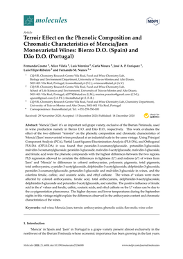 Terroir Effect on the Phenolic Composition and Chromatic