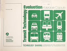 Transit Technology Evaluation a Literature Capsule