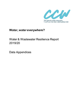Water, Water Everywhere? Water & Wastewater Resilience Report