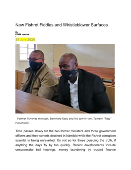 New Fishrot Fiddles and Whistleblower Surfaces