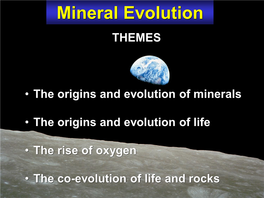 Mineral Evolution THEMES