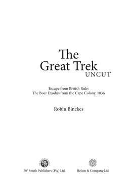 The Great Trek Text.Indd