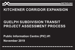 Kitchener-Guelph Corridor Expansion