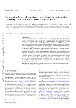Comparing Multi-Class, Binary and Hierarchical Machine Learning Classiﬁcation Schemes for Variable Stars