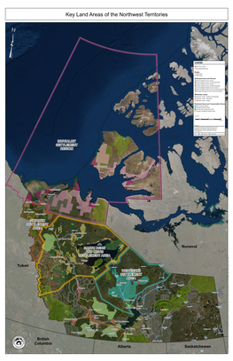 Key Land Areas of NWT with Imagery Basemap