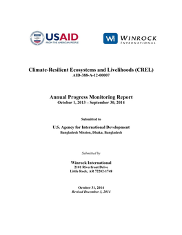 Climate-Resilient Ecosystems and Livelihoods (CREL) AID-388-A-12-00007