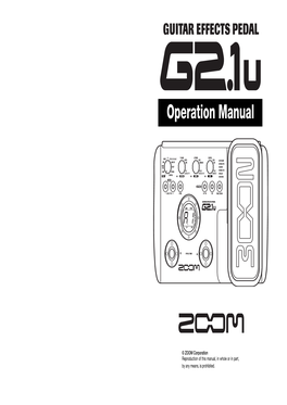 G2.1U Operation Manual
