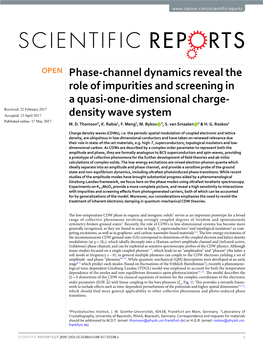 Phase-Channel Dynamics Reveal the Role of Impurities and Screening in A