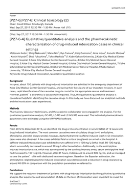 Qualitative/Quantitative Analysis and the Pharmacokinetic