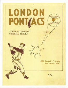 1965 London Pontiacs Program