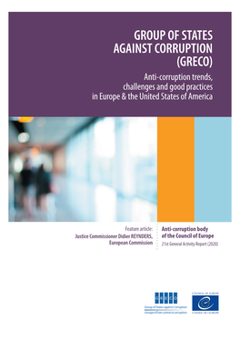 GROUP of STATES AGAINST CORRUPTION (GRECO) Anti-Corruption Trends, Challenges and Good Practices in Europe & the United States of America PREMS 024921