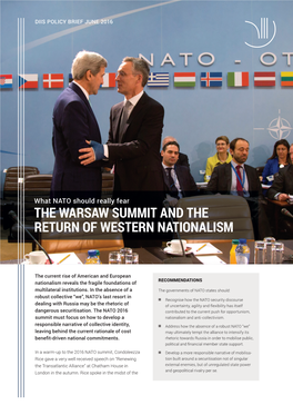 The Warsaw Summit and the Return of Western Nationalism