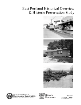 East Portland Historical Overview & Historic Preservation Study