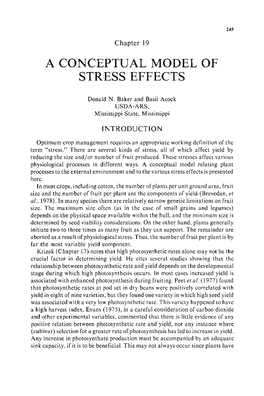 COTTON PHYSIOLOGY, Chapter 19