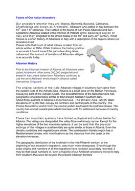 Towns of Our Italian Ancestors Our Ancestors Whether They Are Sbanos