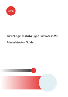 Turboengines Data Sync Summer 2020 Administrator Guide