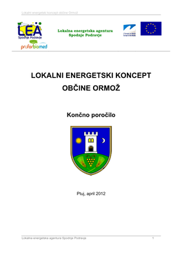 Lokalni Energetski Koncept Občine Ormož