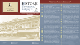 Historic Downtown Calgary Introduction