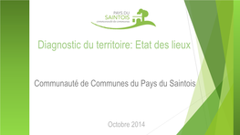 Diagnostic De Territoire Octobre 2014