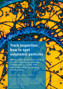 How to Spot Subatomic Particles