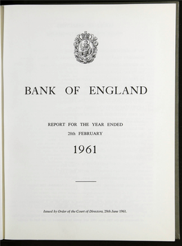 Annual Report and Accounts 1961