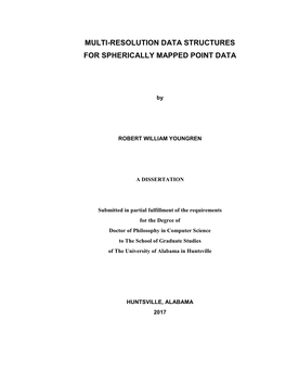 Multi-Resolution Data Structures for Spherically Mapped Point Data