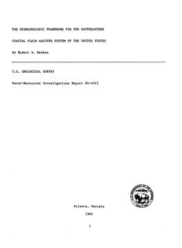 The Hydrogeologic Framework for the Southeastern