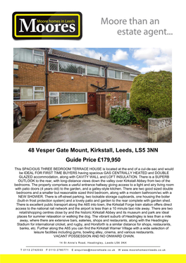 48 Vesper Gate Mount, Kirkstall, Leeds, LS5 3NN