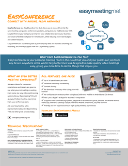 Easyconference Connect with Anyone, from Anywhere