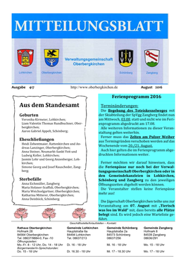 Schönberg; Staltung Gelten Weiterhin