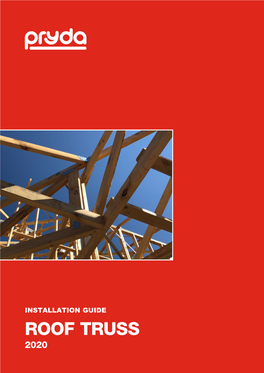 Roof Truss Installation Guide Section 1 Scope & General