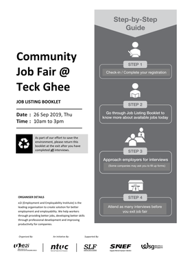 Community Job Fair @ Teck Ghee