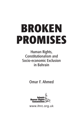 BROKEN PROMISES: Human Rights