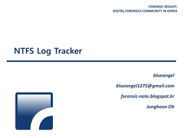 NTFS Log Tracker