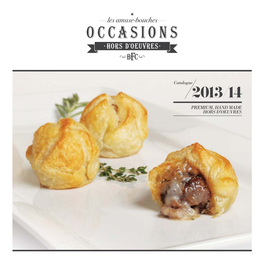 Premium, Hand Made Hors D'oeuvres Catalogue