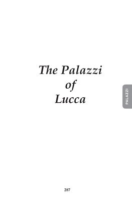 The Palazzi of Lucca