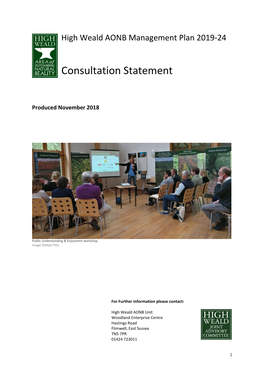 Consultation Statement and AONB Responses