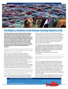 The Myths & Realities of the Salmon Farming Industry in BC