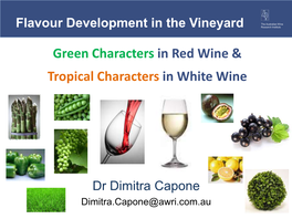Green Characters in Red Wine &