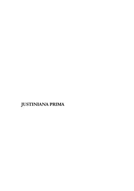 Justiniana Prima. an Underestimated Aspect of Justinian's Church Policy
