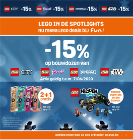 15% Lego in De Spotlights