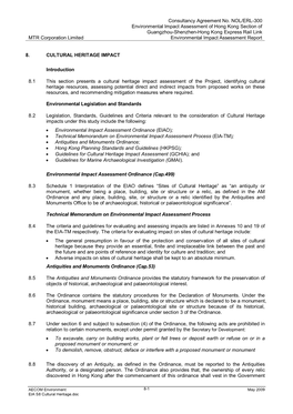 Consultancy Agreement No. NOL/ERL-300 Environmental