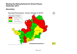 Meeting the Rising Demand for School Places: September 2015