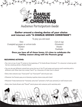 Charlie Brown Christmas Activity