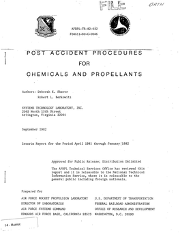 1982 Post Accident Procedures for Chemicals and Propell.Pdf