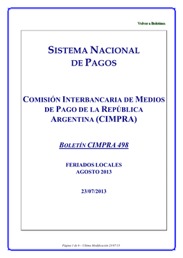 Sistema Nacional De Pagos