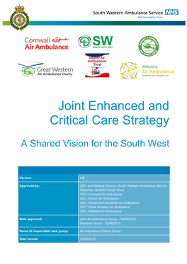 Joint Enhanced and Critical Care Strategy